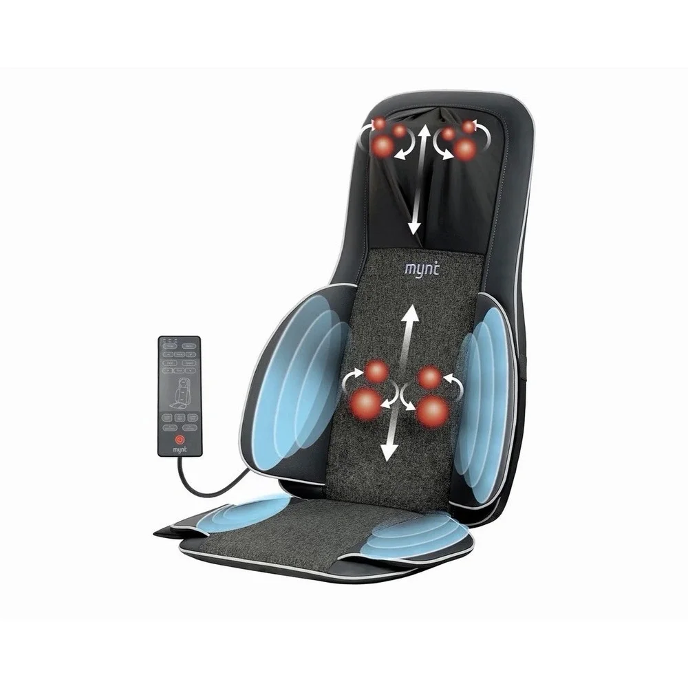 Mynt FSA Eligible HSA Approved Shiatsu Neck and Back Massager‎ for Chair with 10